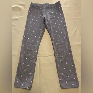 BCBGirls‎ Pink and Gray Polkadot Leggings with Stretchy Fit